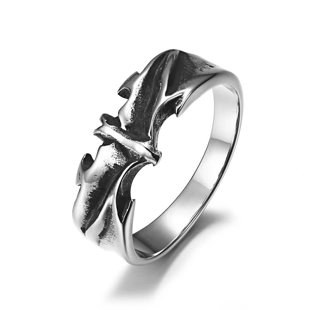 Men's Vintage Gothic Bat Ring