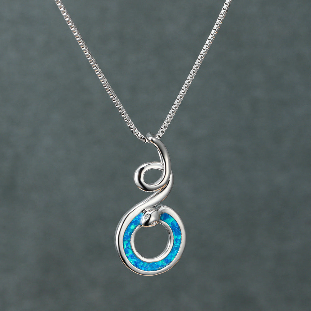 Opal Snake Necklace