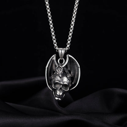 Men's Trendy Retro Skull Pendant Necklace