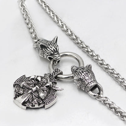 Men's Celtic Wolf Domineering Necklace