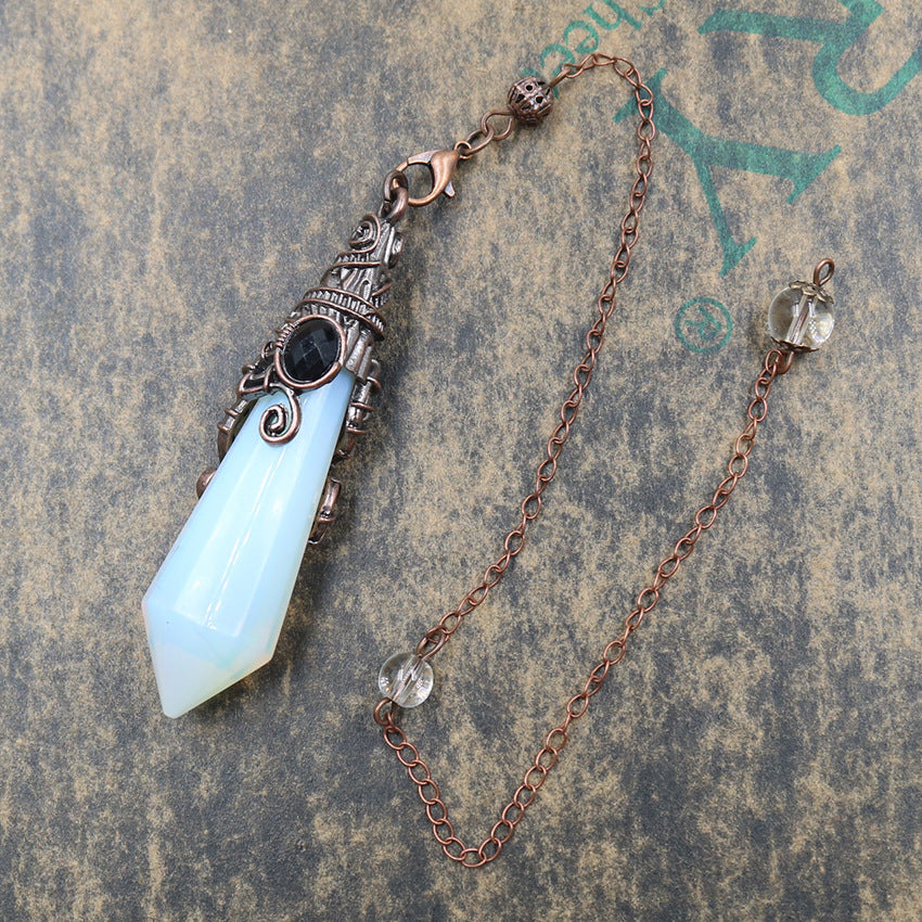Vintage Palace Crystal Stone 12-facet Crystal Spirit Pendulum