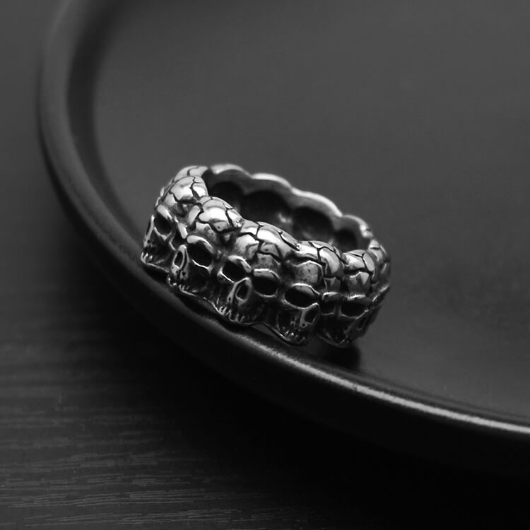 Men's Fashionable And Personalized Skull Titanium Steel Ring