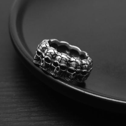 Men's Fashionable And Personalized Skull Titanium Steel Ring
