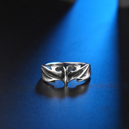 Men's Vintage Gothic Bat Ring