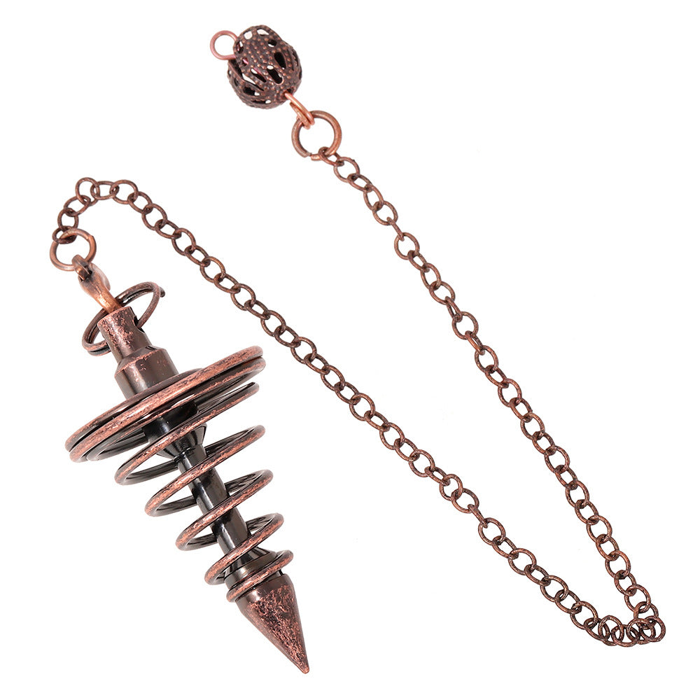 Copper metal spiral cone gravity-concentrating pendulum