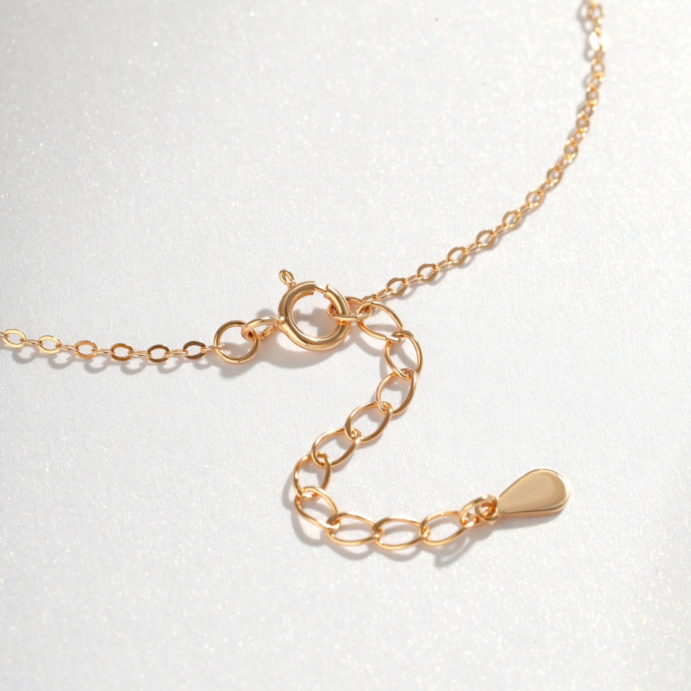 Women's Bracelet, White Shell Inlaid Clover With White Agate & Zirconia, S925 with Gold Plating