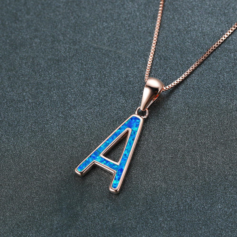 Ins Australia letter "A" necklace
