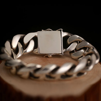 Men's Polished Thick Curb Bracelet