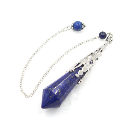 12-faceted crystal-cut conical pendulum