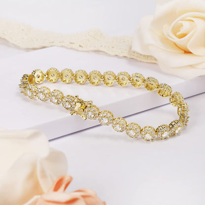 Women&Men's 3.5mm Zircon Cuban Tennis Bracelet