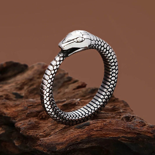 Men's Vintage Python Finger Ring