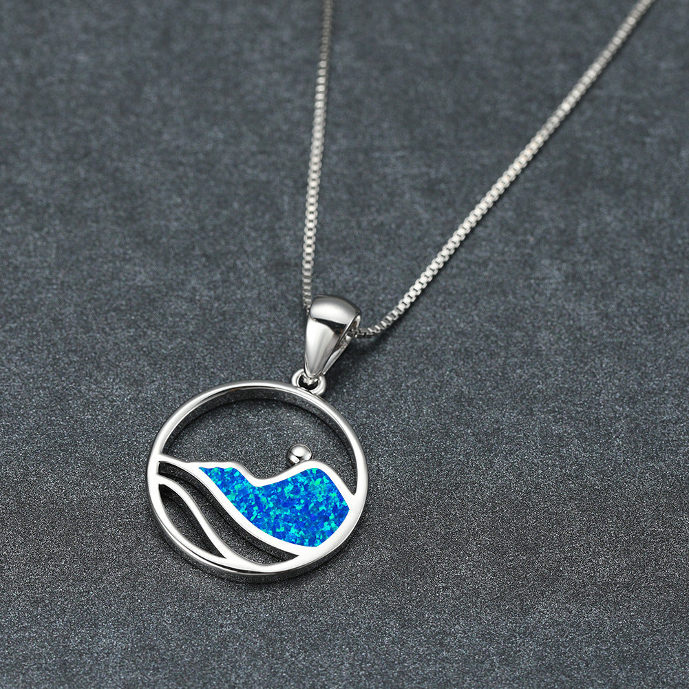 Opal Wave Necklace
