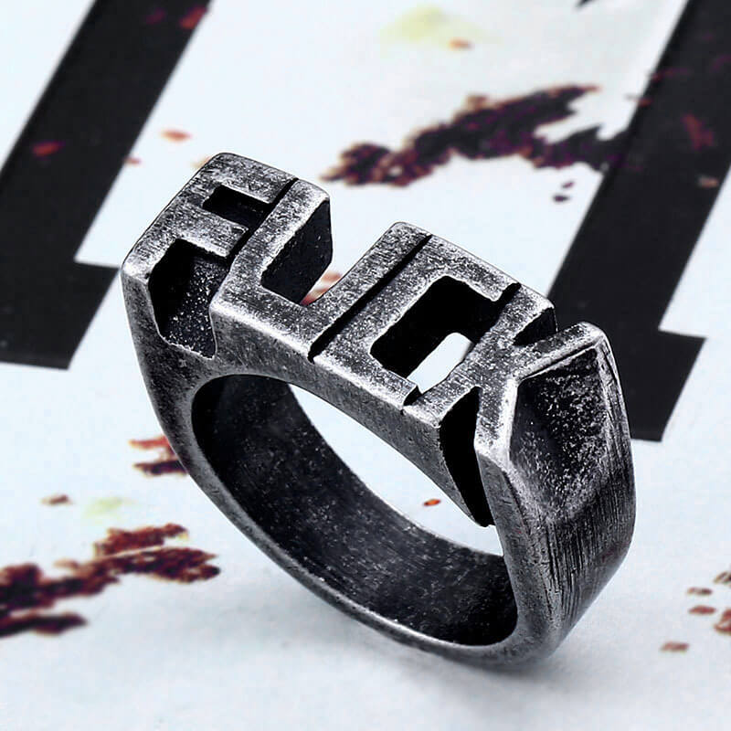 Men's Vintage Skull And Bones Ring