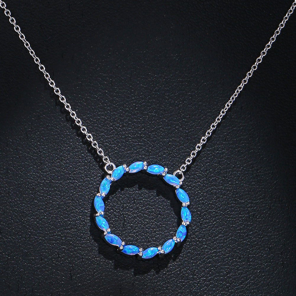 Aubert Circle Pendant Necklace