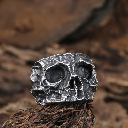 Vintage Men's Punk Skull Ring