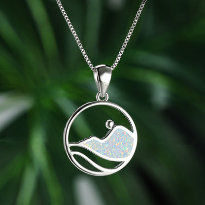 Opal Wave Necklace