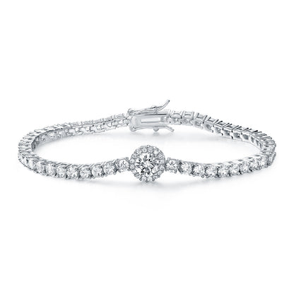 Women&Men's 6mm Cubic Zirconia Tennis Bracelet