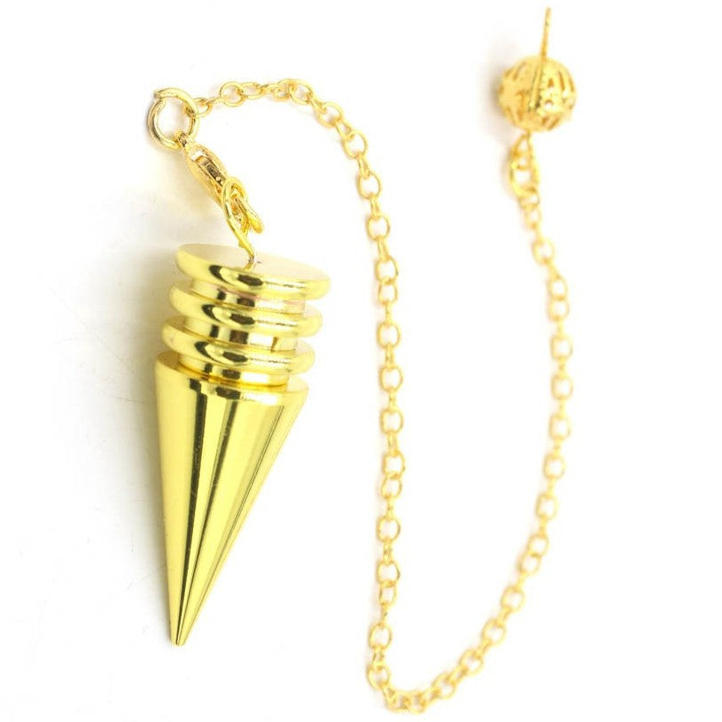 Copper-made four-layer conical tower gravity gyroscope pendulum