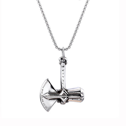 Men's Fashion Axe Pendant Necklace