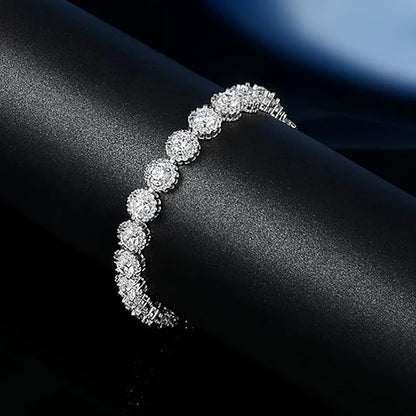 Women&Men's 5mm Tennis Ball Cuban Bracelet