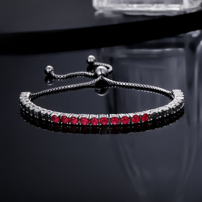 Women&Men's 3mm Adjustable Tennis Zircon Bracelet