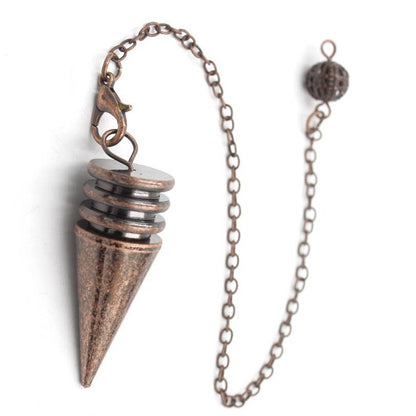 Copper-made four-layer conical tower gravity gyroscope pendulum