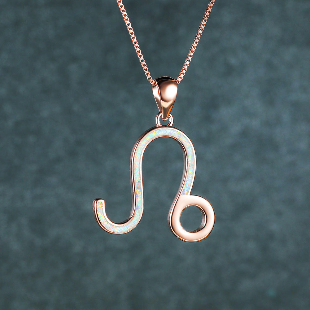 Opal Leo Necklace