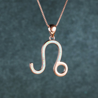 Opal Leo Necklace