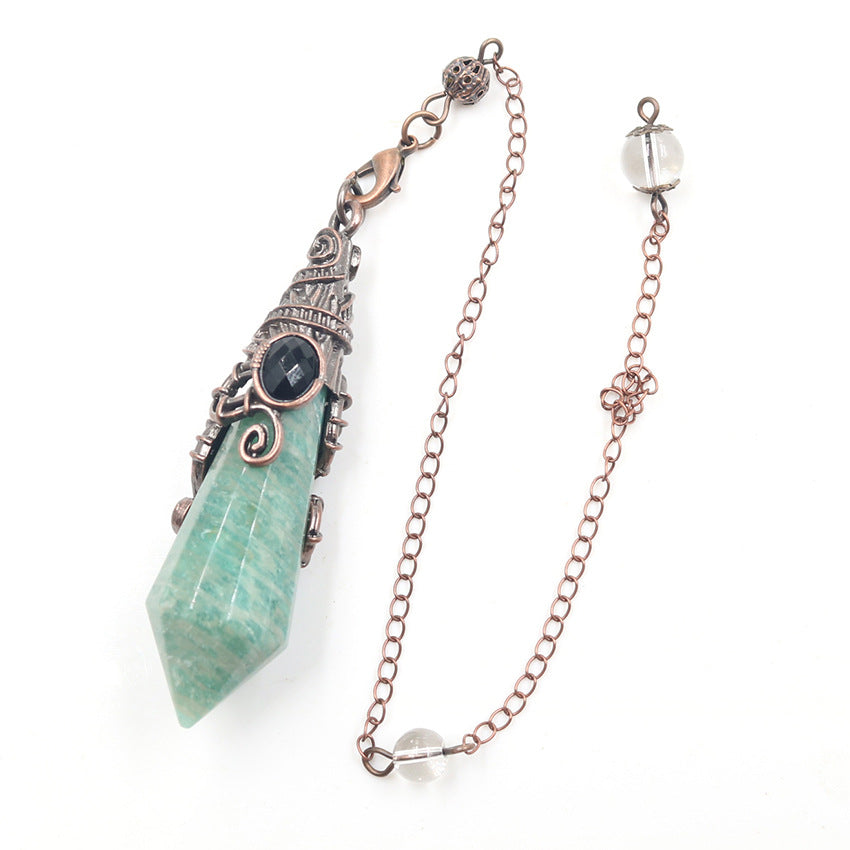 Vintage Palace Crystal Stone 12-facet Crystal Spirit Pendulum