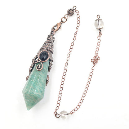 Vintage Palace Crystal Stone 12-facet Crystal Spirit Pendulum