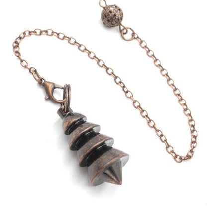 Copper solid four-layer mushroom thread tapered spirit hammer and spirit pendulum