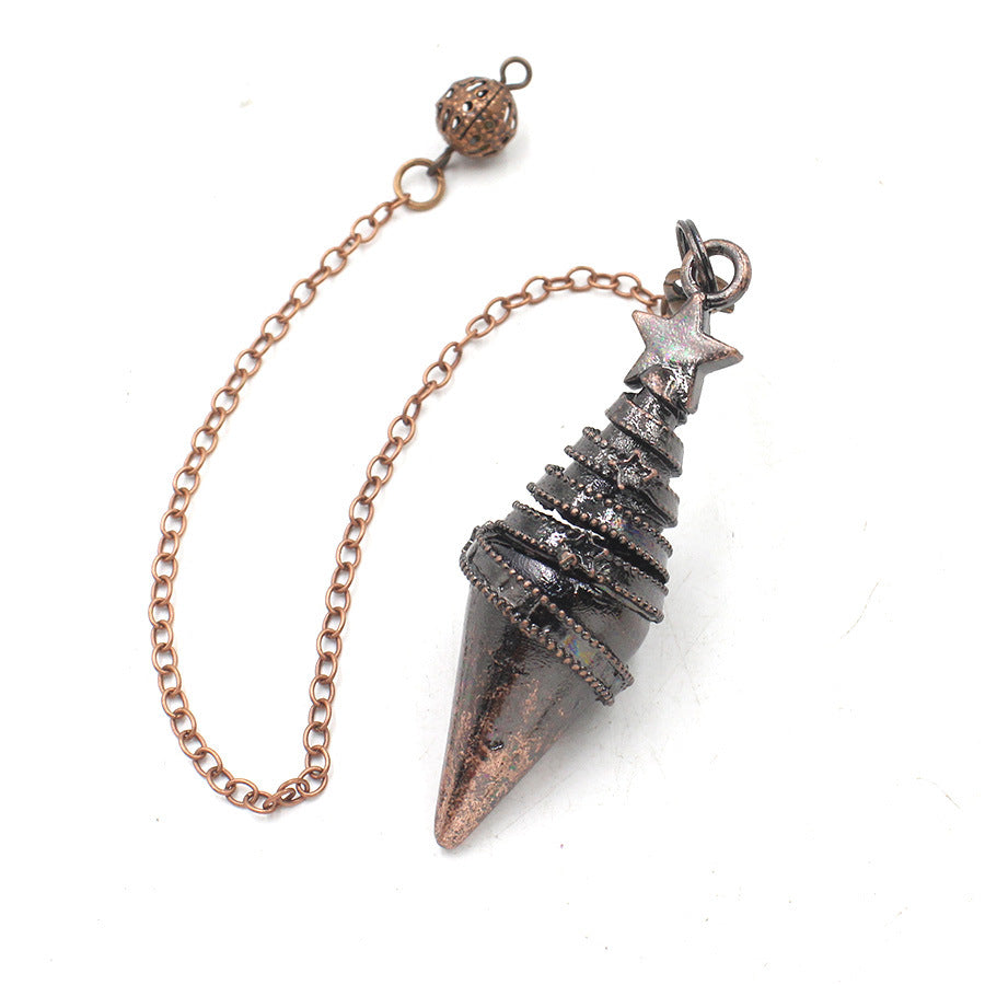 Copper Meteor-Shaped Conical Gravity Metal Pendulum
