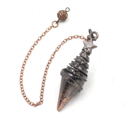 Copper Meteor-Shaped Conical Gravity Metal Pendulum