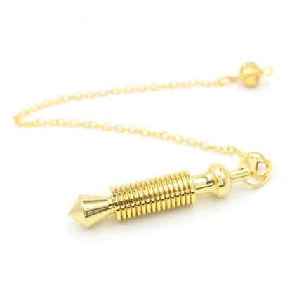 Vintage Metal Multi-Layer Geometric Conical Gravity-Concentrating Pendulum