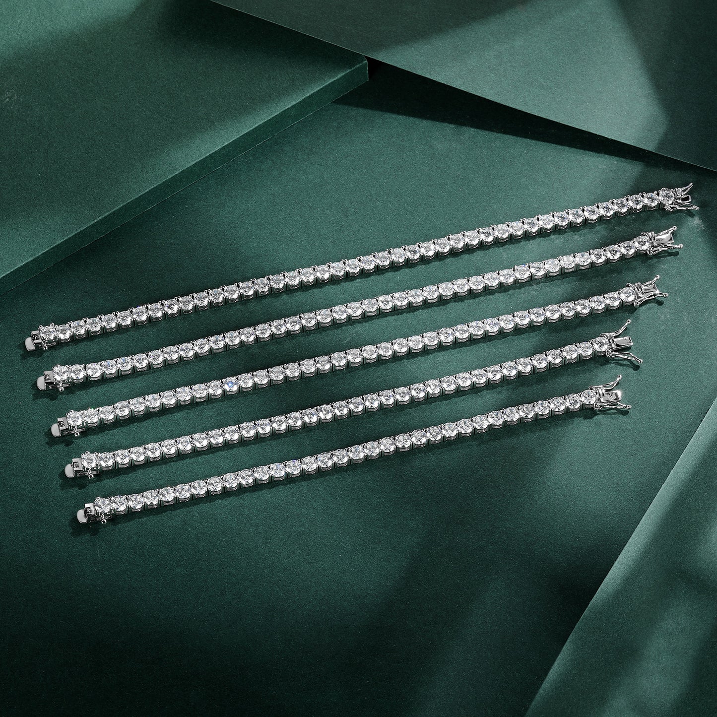 Women&Men's Hip-Hop 6mm Zircon Cuban Tennis Bracelet