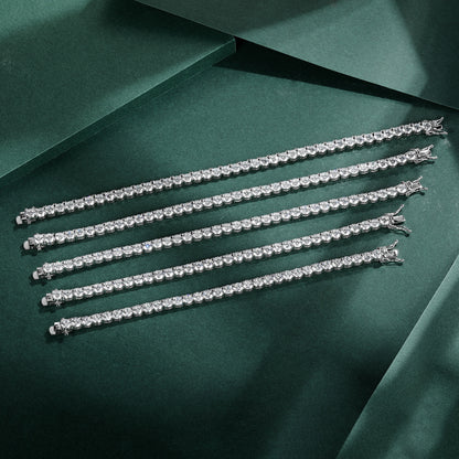Women&Men's Hip-Hop 6mm Zircon Cuban Tennis Bracelet