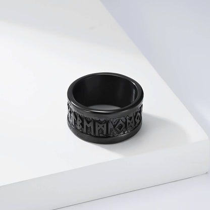 Viking script men's ring