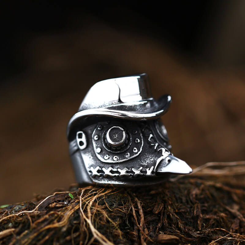 Men's Nordic Vintage Stainless Steel Crow Skull Ring