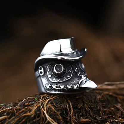 Men's Nordic Vintage Stainless Steel Crow Skull Ring