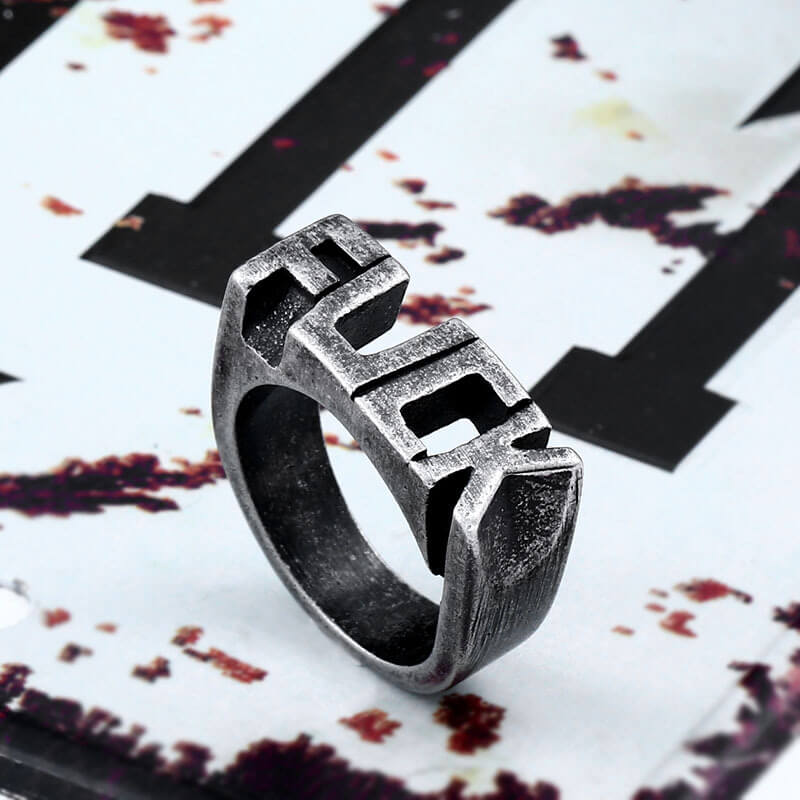 Men's Vintage Skull And Bones Ring