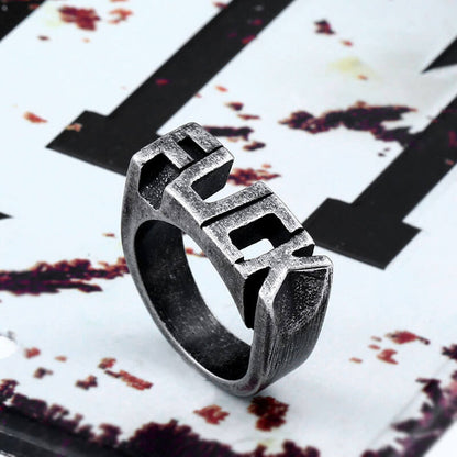 Men's Vintage Skull And Bones Ring