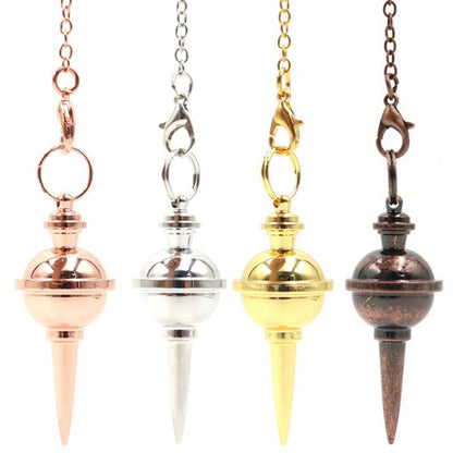 Copper metal spiral cone metal spherical spire spirit pendulum