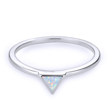 Women's Triangle Opal ring