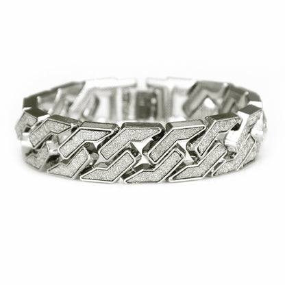 Hip-Hop Geometric Gold Glitter Bracelet
