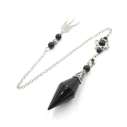 Dreamcatcher 12-Facet Crystal Stone Pyramid Spirit Pendulum
