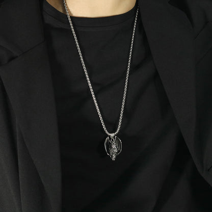 Men's Trendy Retro Skull Pendant Necklace