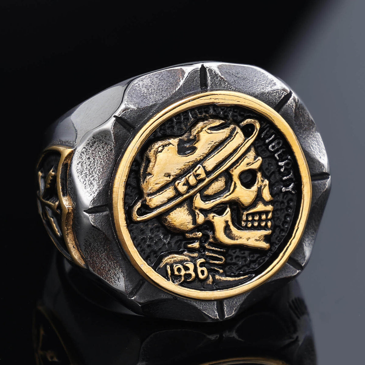 Punk Men's Vintage Travel Jewelry Skull Pattern Ring
