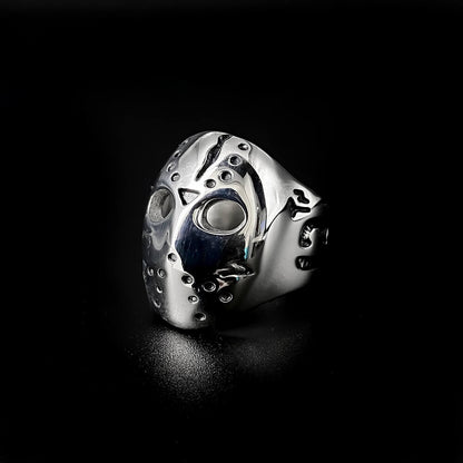 Vintage Men's Punk Skull Jason Mask Ring