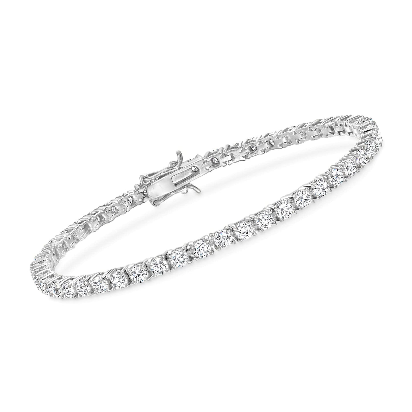 Women&Men's 18k Gold Inlaid With 3mm Zircon Cuban Tennis Bracelet