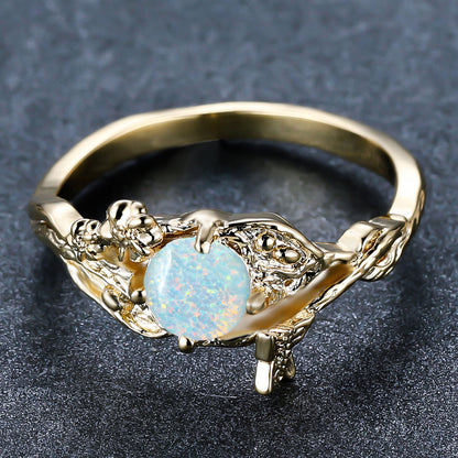 Women's Deer Head Opal ring